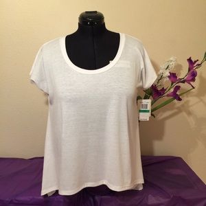 Rebellious One T-Shirt with diagonal cut sides